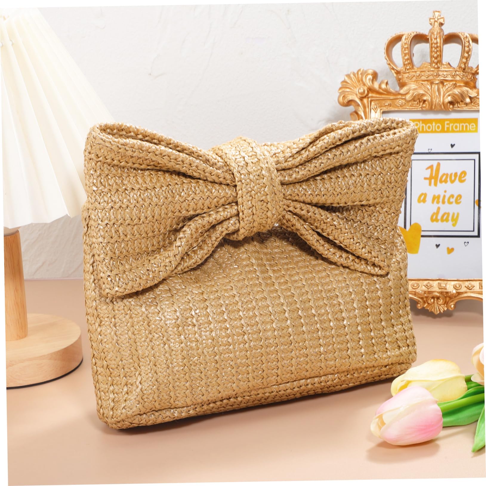 SOIMISS bolso de mano con lazo cartera de mano handbags for women cestas de picnic de sauce bolsa de os de playa para o de para as de playa