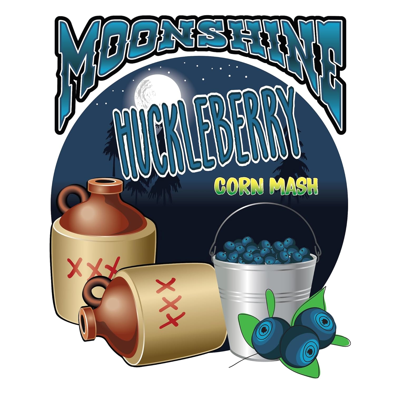 Tapcraft - Complete Huckleberry Moonshine Mash Recipe Kit - Make Your Own Huckleberry Moonshine at Home - Great Gifts Ideas - Gifts for Him - Gifts for Her