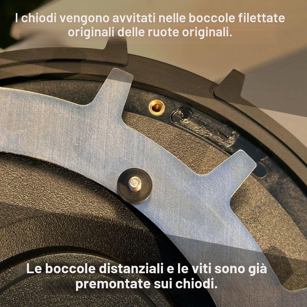 Punte per Robot Tosaerba MAMMOTION YUKA 1500/2000 - Acciaio Inossidabile - Sbavatura - 8X Vite in Acciaio Inox - Miglioramento della Trazione - 5 cm di Larghezza di Taglio