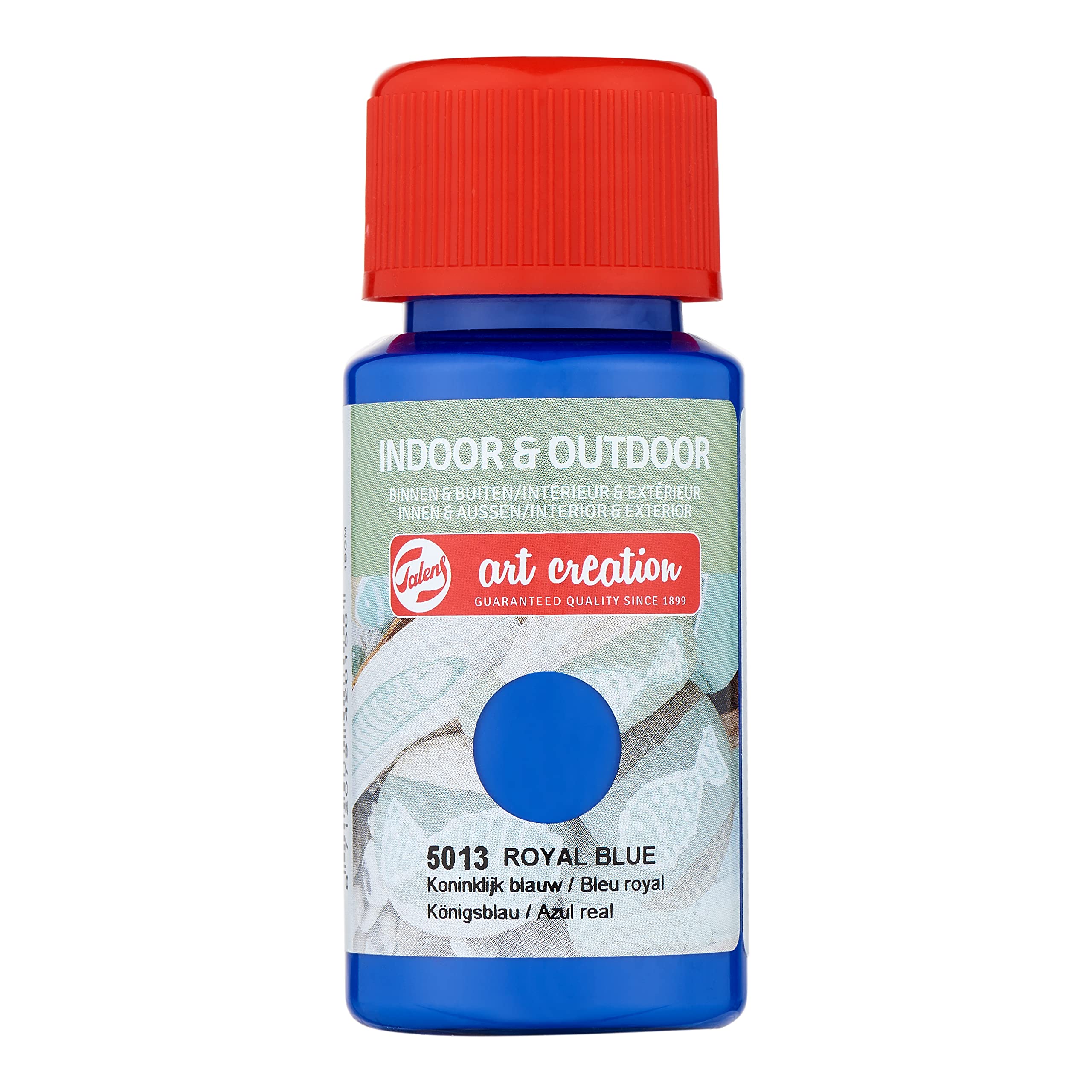 Talens Art Creation Indoor & Outdoor Satin Gloss Paint 50 ml - Universal Royal Blue 5013 - Multi-Surface Versatile Use