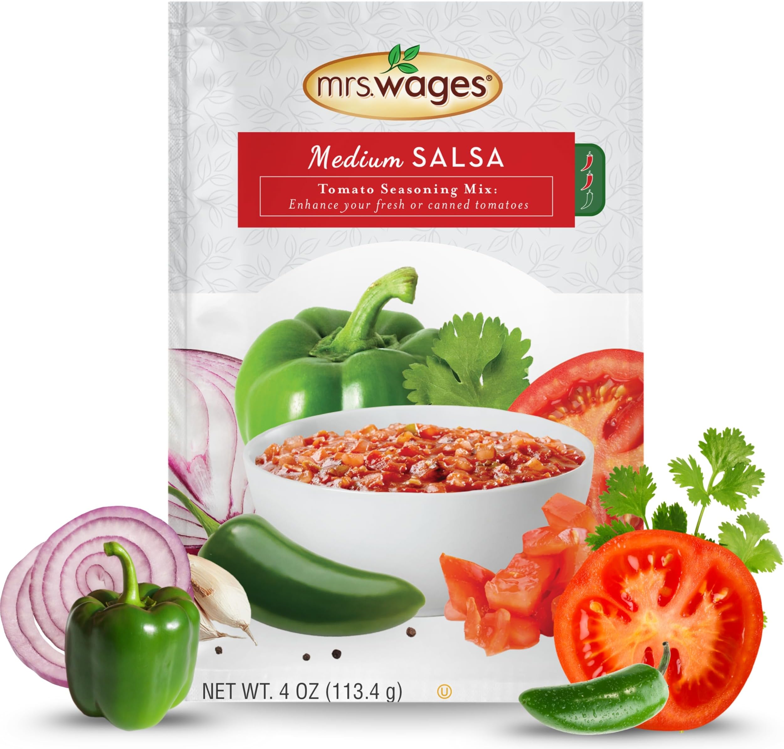 Medium Salsa Canning Mix, Easy-To-Use, Simple Homemade Salsa, Flavorful Spice, Enhance Your Tomatoes, 4 oz Packet (Value Pack Of 6)