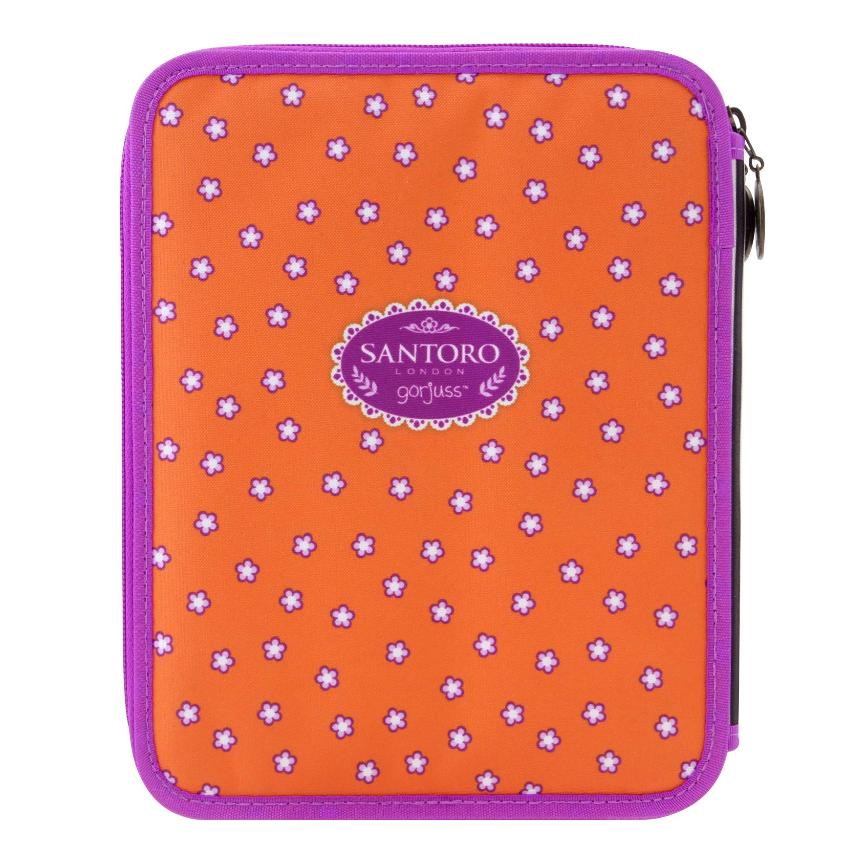 SANTORO GORJUSS Plumier Doble Monedero, Unisex infantil, Naranja (Naranja)