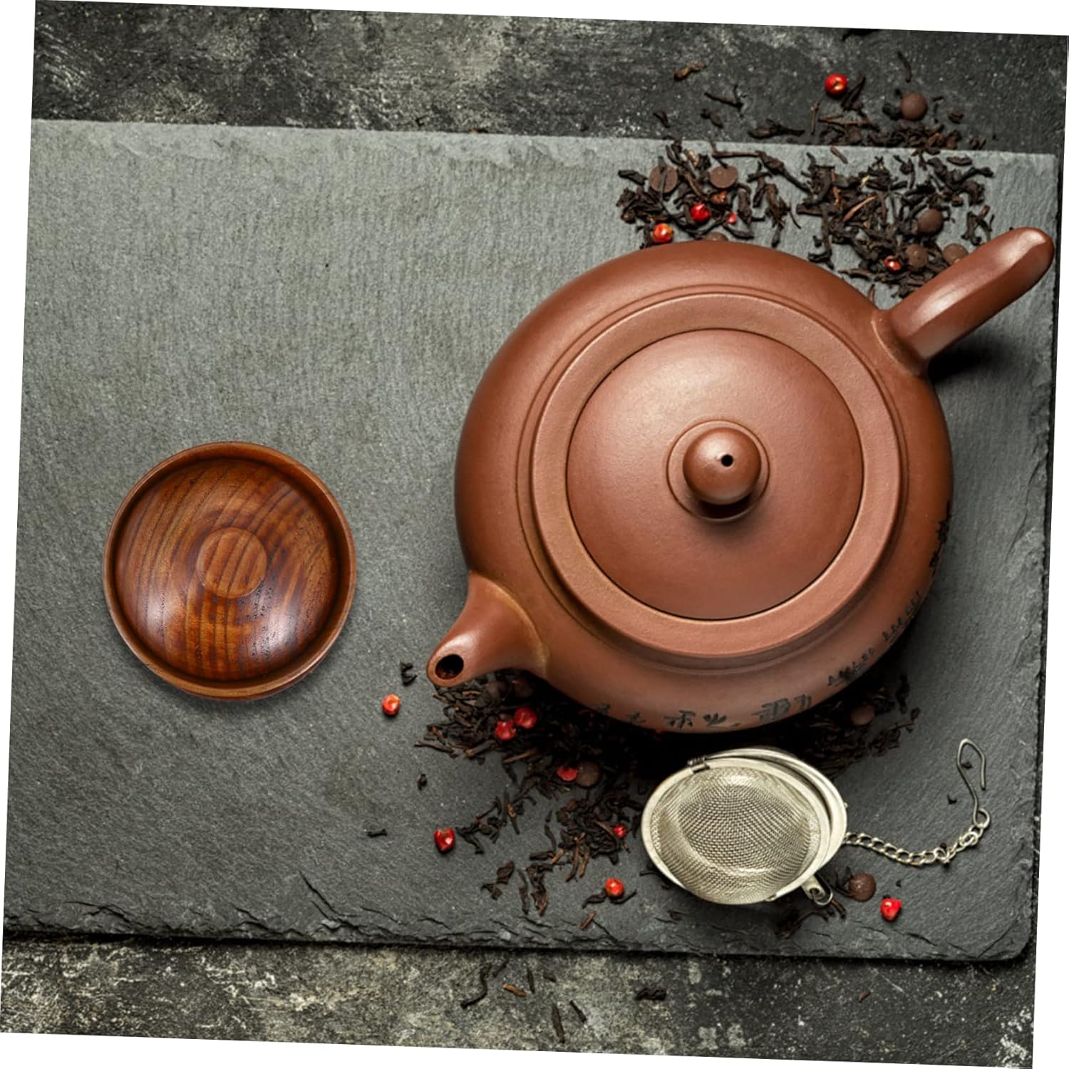 Veemoon 3sets Retro Ceramic Tea Cup with Lid and Saucer Creative Teaware for Brewing Flower and Tea Compact Design for Use