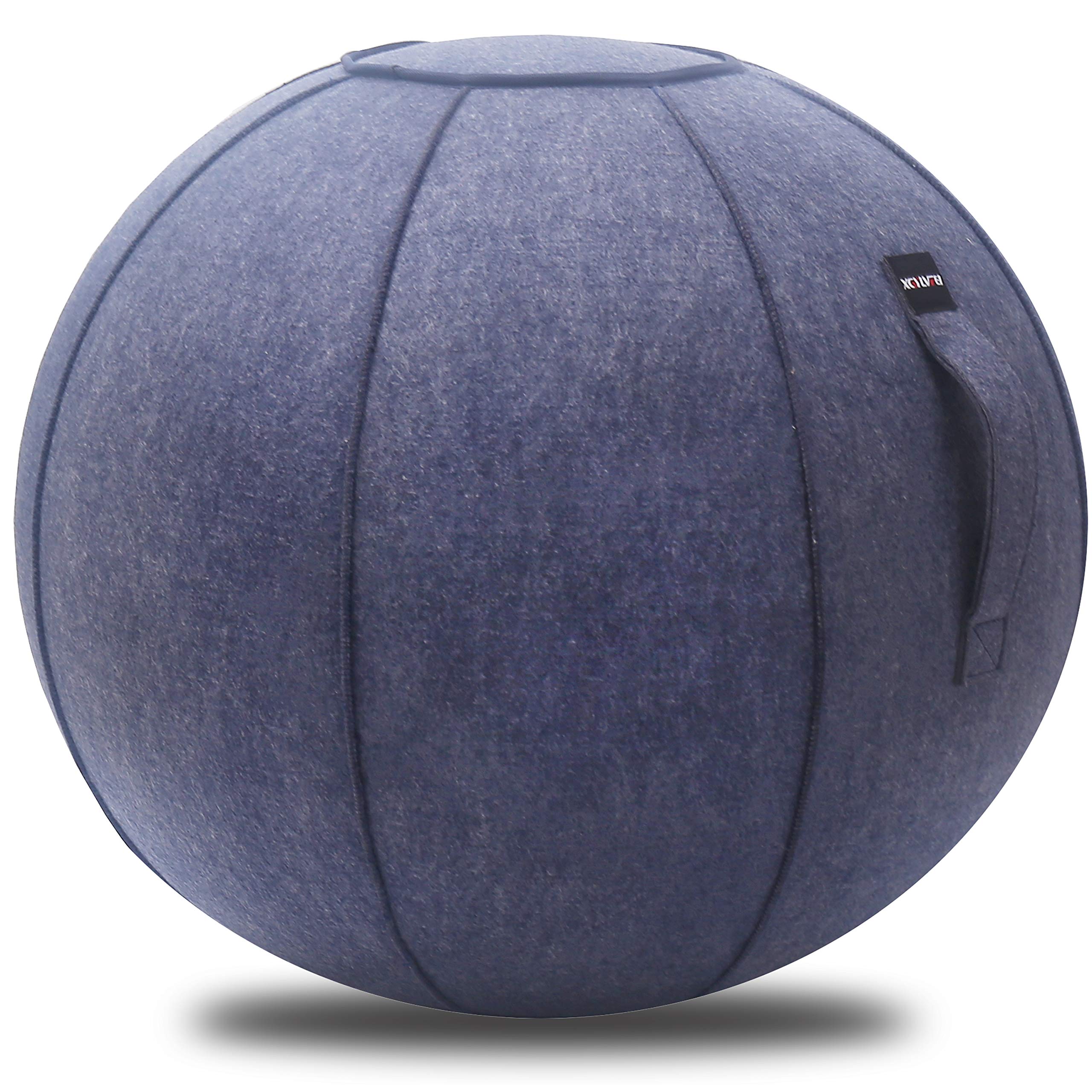 XGYLVFEI 65 cm Sitting Ball Chair for Office, Dormitory and Home, Pilates Exercise Yoga Ball with Cover, Lightweight Self-Standing Ergonomic Posture Activated Exercise Ball with Handle (B08PFWKPCM) Amazon Price History, Amazon Price Tracker