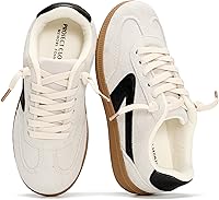 ProjectCloud Little Irita Kids Sneakers - Non-Slip Memory Foam, Genuine Leather Lace-Up Shoes for Boys & Girls