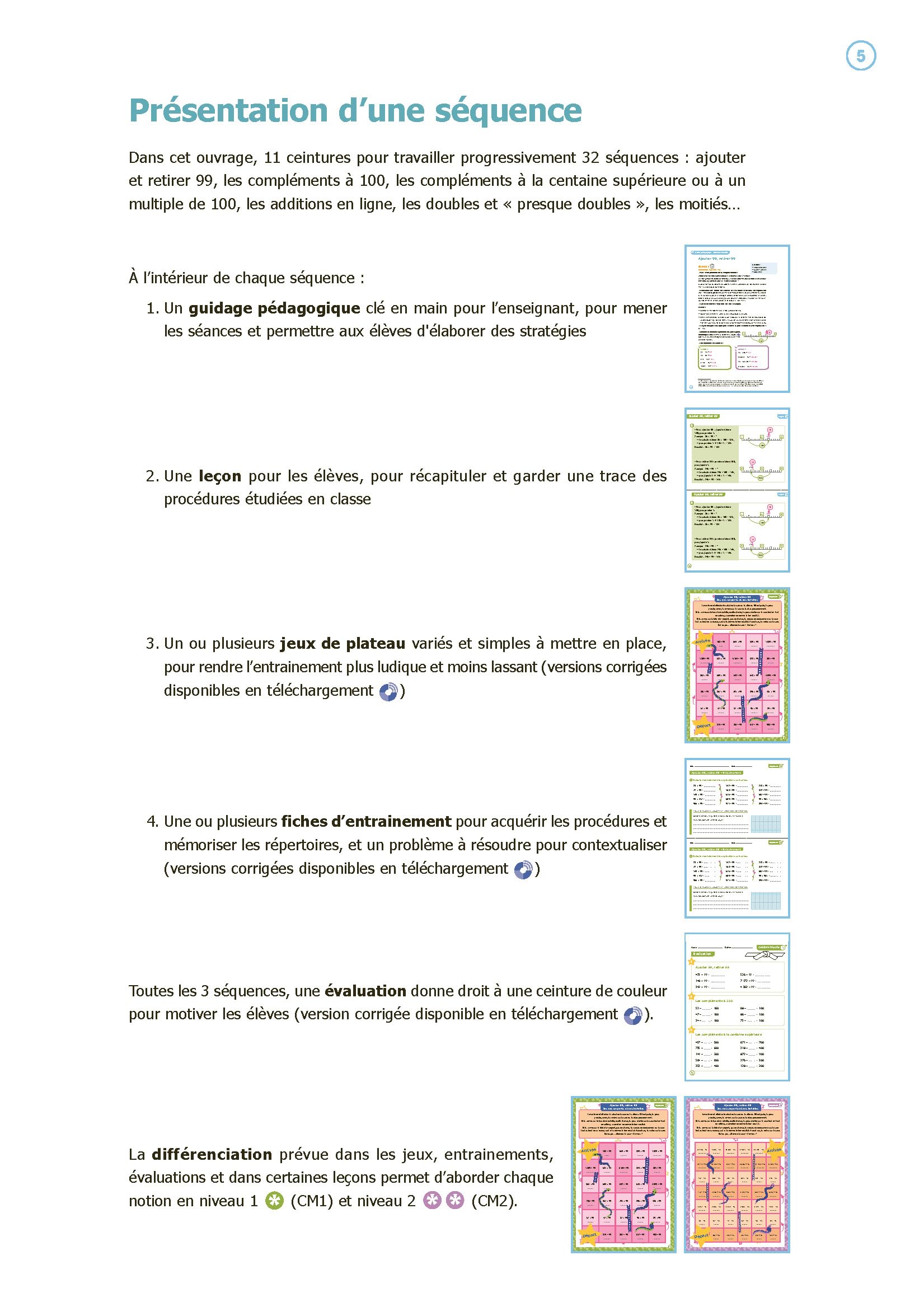 Calcul mental et ceintures de compétences CM1-CM2 (+ ressources numériques) - Programmes 2025