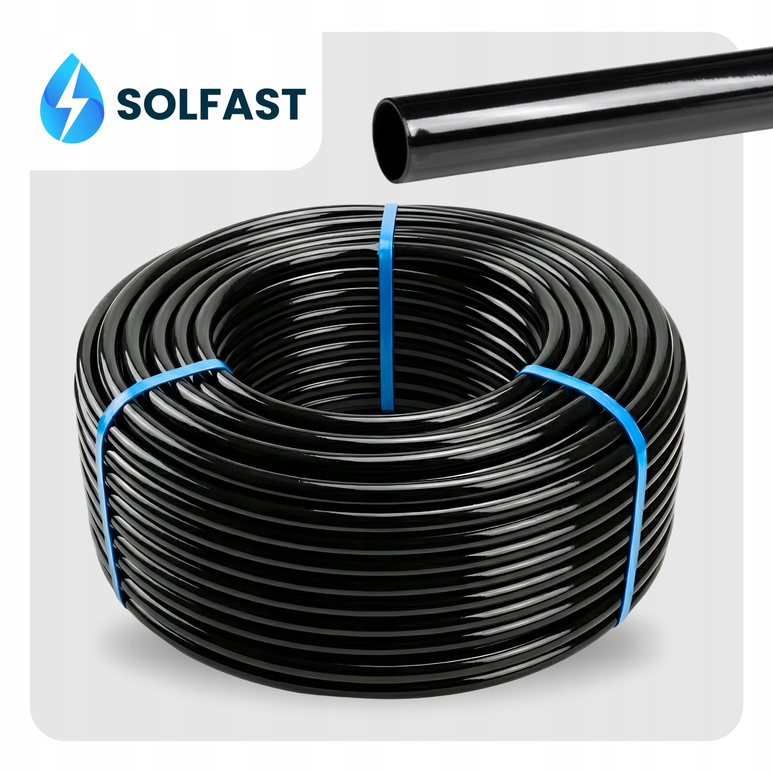 Tubo PE 16mm 100m PN4 - Tubo di irrigazione senza fori, linea di alimentazione per sistema di irrigazione a goccia