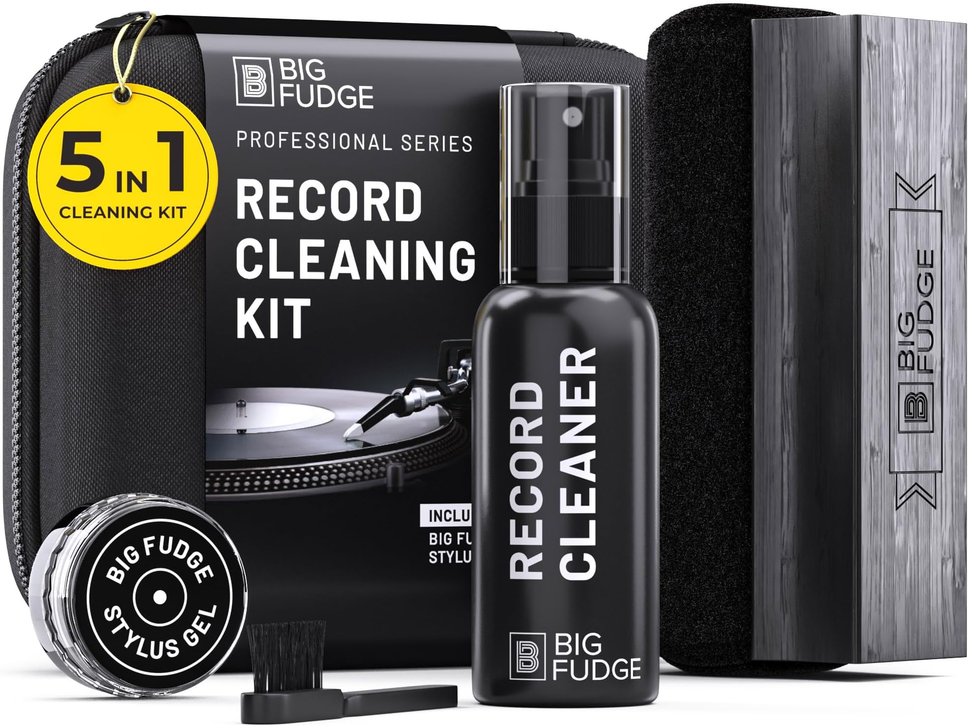 Professional record cleaner kit