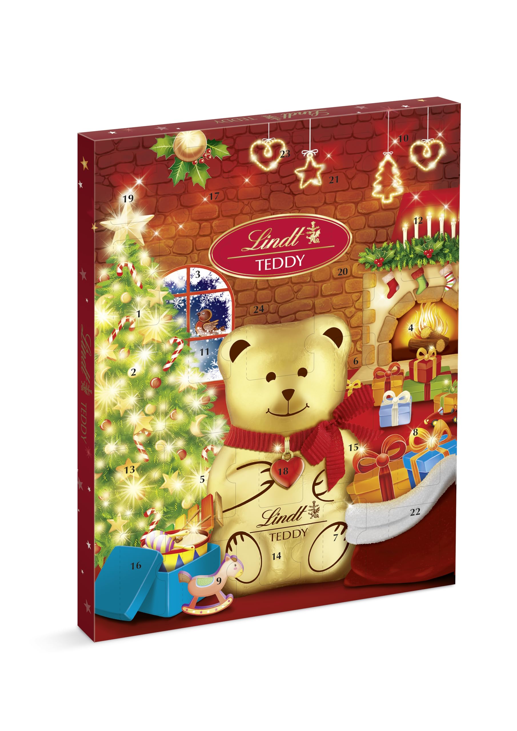 Lindt Calendario Avvento 2025 Teddy Orsetto, 24 cioccolatini, 170g