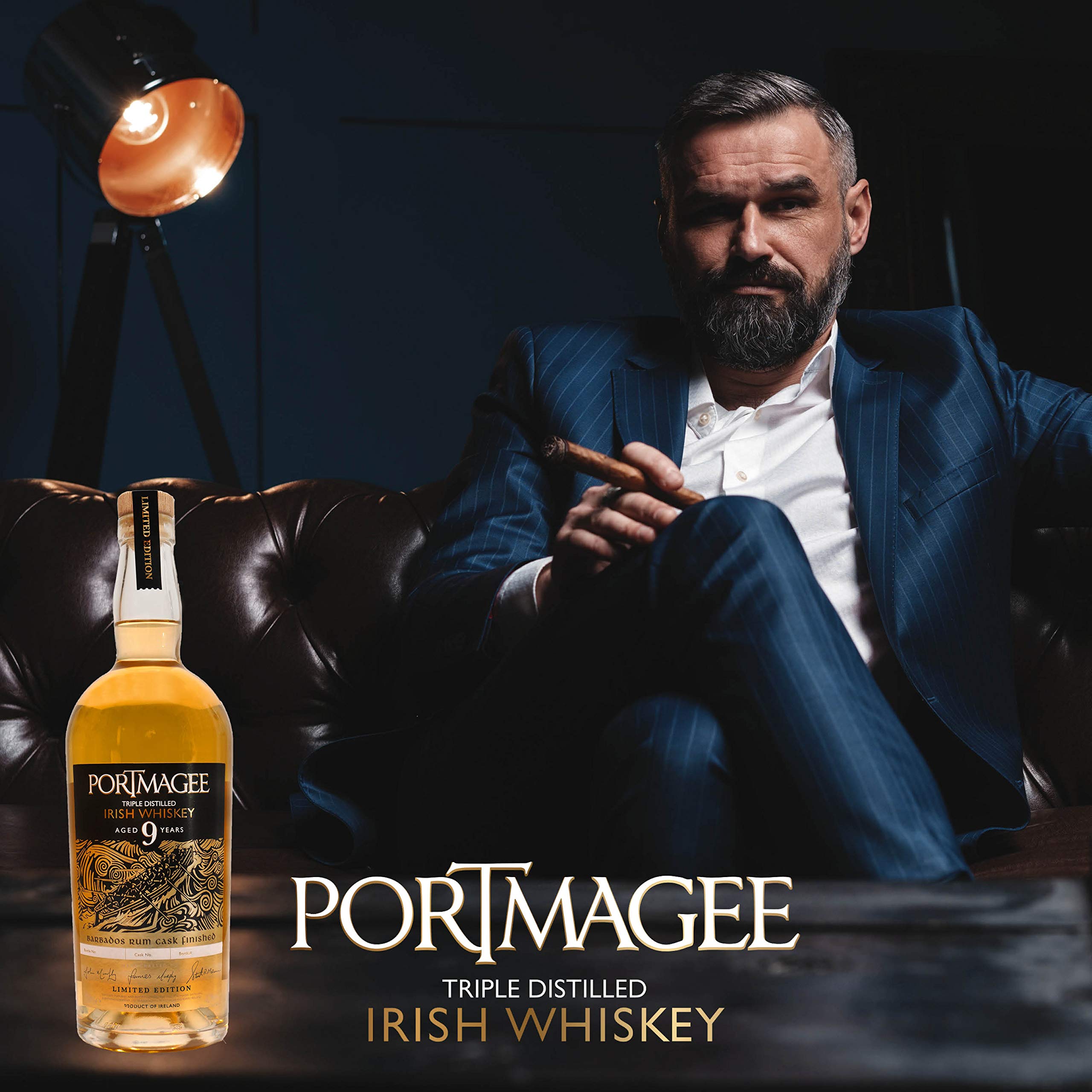 Portmagee Triple Distilled Irish Whiskey – Aged 9 Years I PREMIUM WHISKEY LIMITIERT AUF 333 FLASCHEN PRO FASSFREIGABE I Cask I Single Malt & Single Grain Blended I 40% Alk.