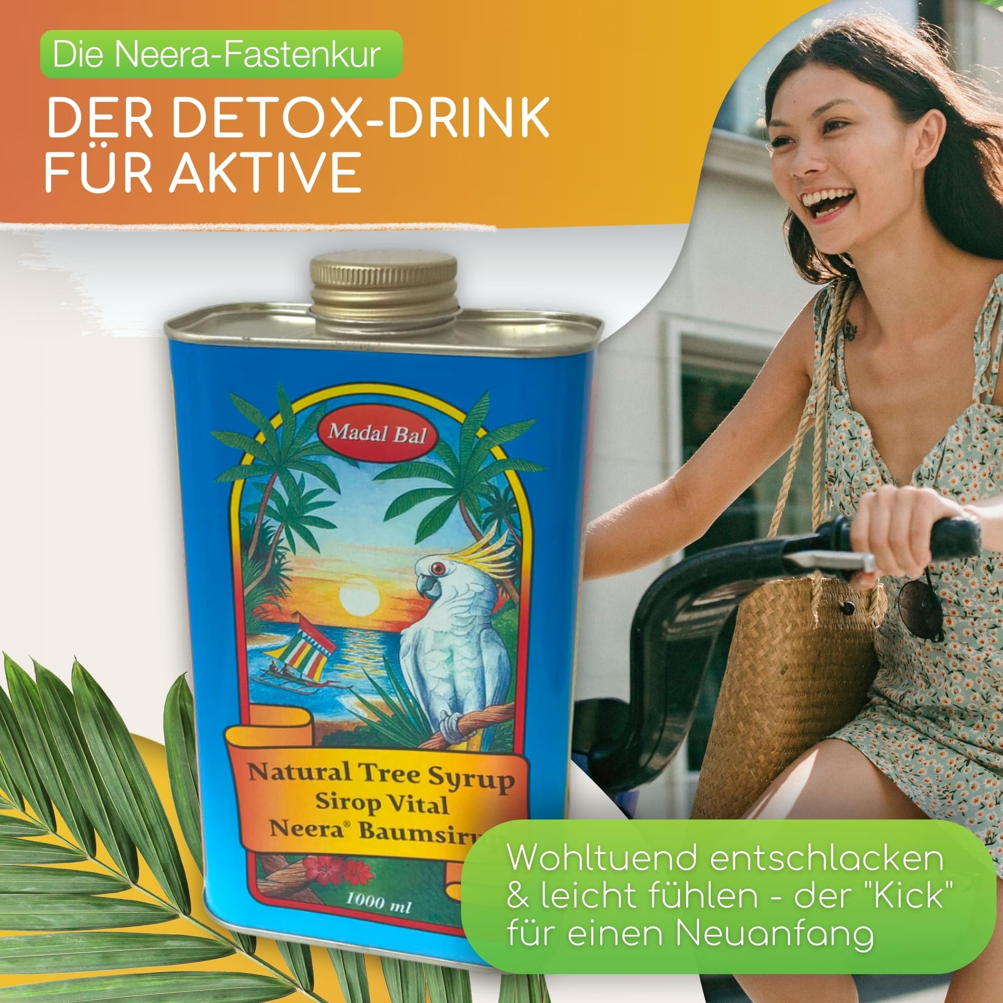 Neera Zitronensaftkur I 2 x 1L Baumsirup + Cayenne-Pfeffer + Salz + Ayurveda Tee I Nahrungsersatz für 10-14 Tage Fastenkur inkl. Anleitung I natürliches Detox-Getränk vegan & ohne Zusatzstoffe