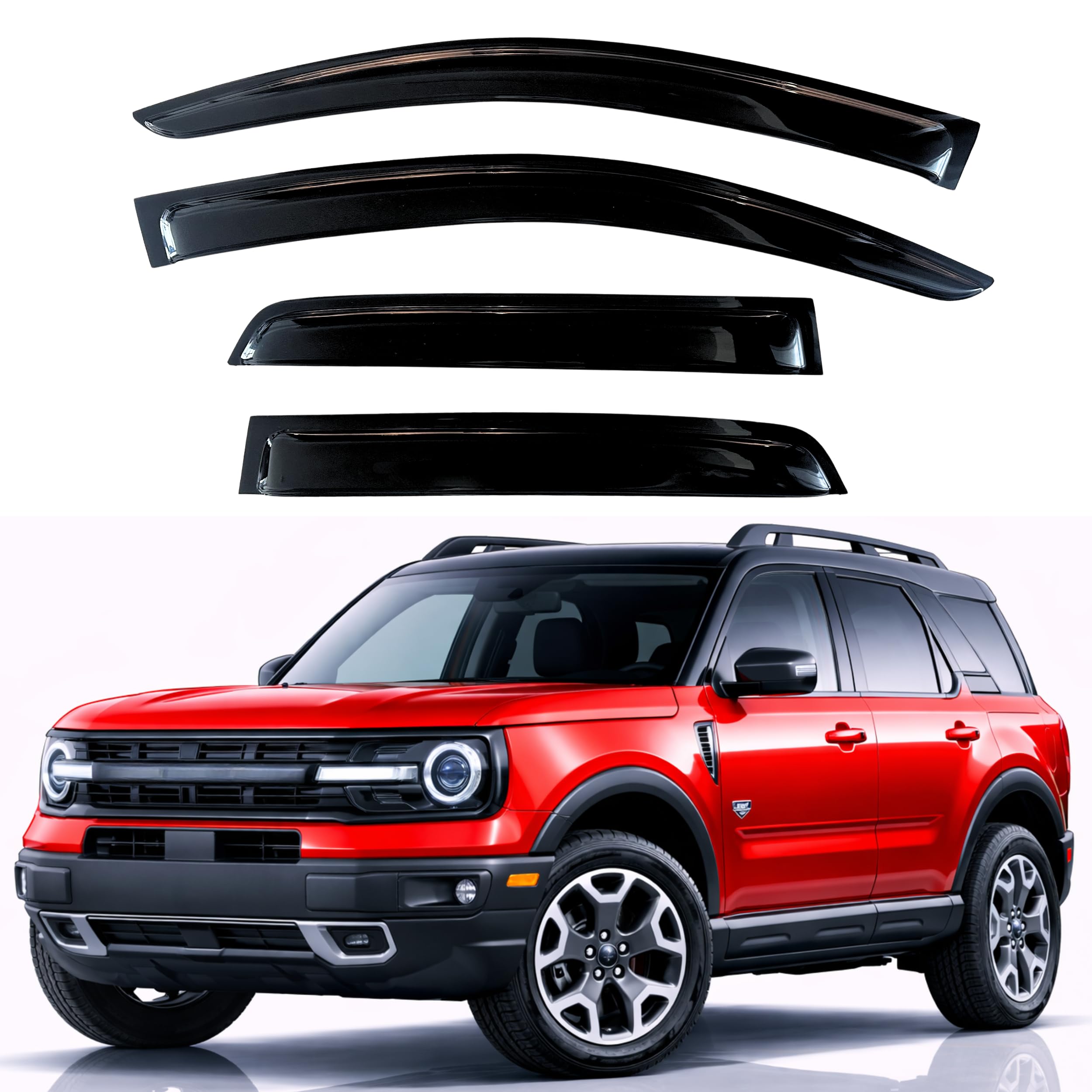 KPY Rain Guards Fit for 2021-2026 Ford Bronco Sport