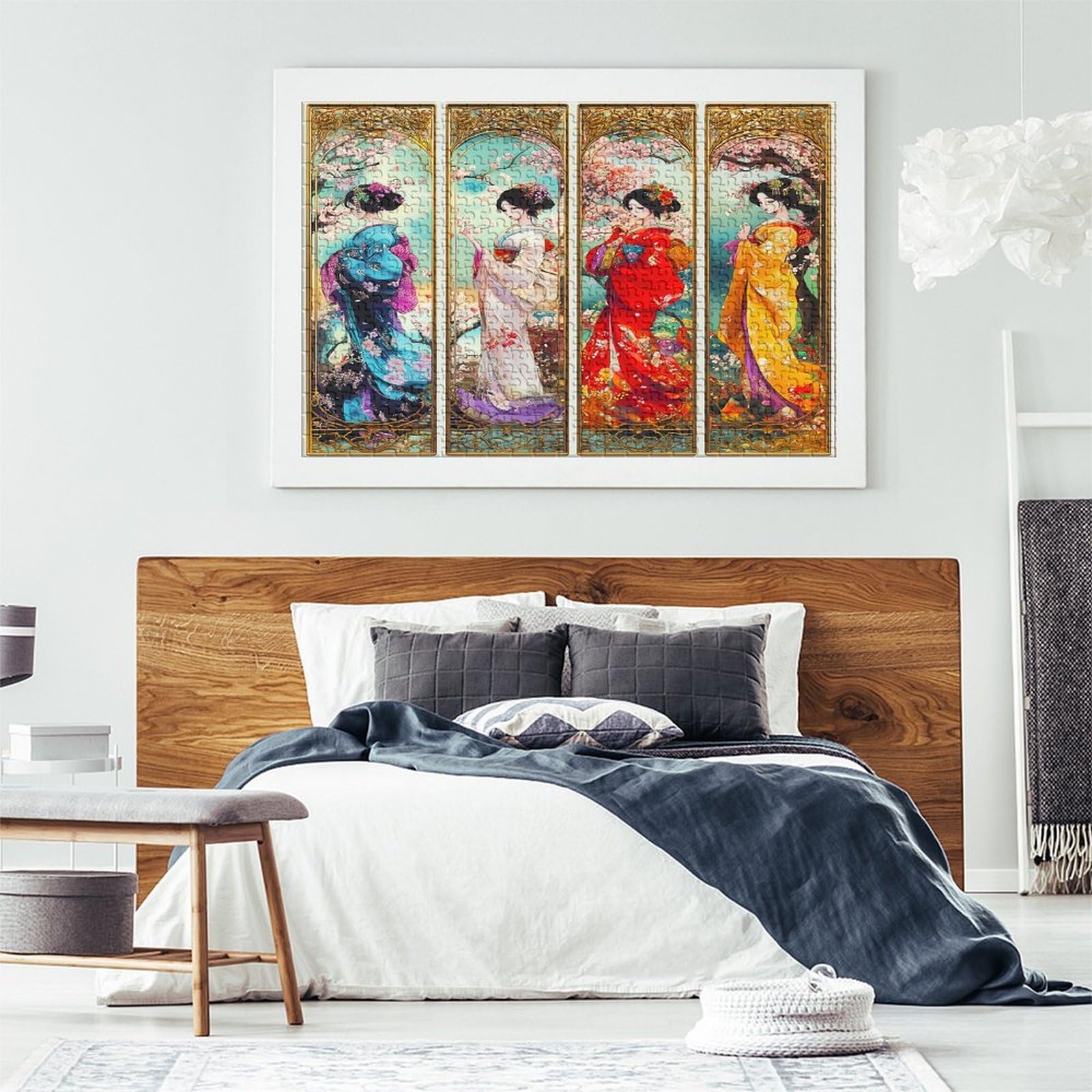 Geisha Puzzle 1000 Teile – Für Erwachsene, 75x50cm, Mit Poster, Zur Entspannung