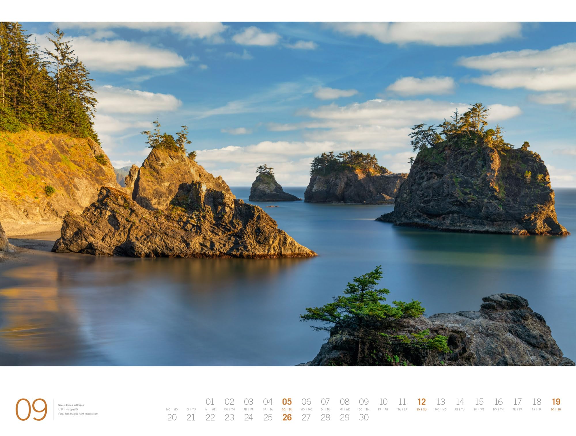 Meer Gallery Kalender 2027 | Außergewöhnlicher Meeres-Kalender im großen Querformat (66x50 cm) | Küste und Strand im Großformat