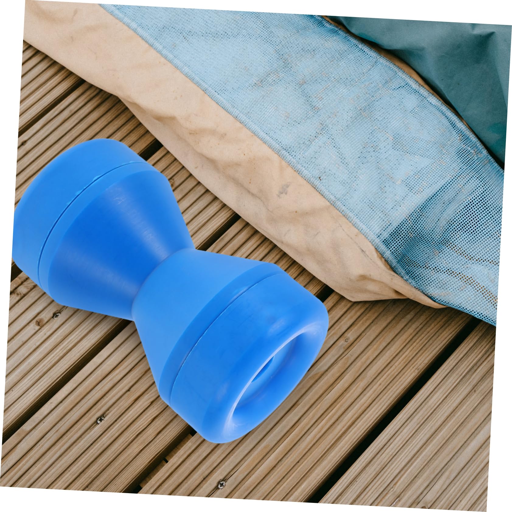Sosoport Rullo di Prua per Rimorchio Barca e Yacht, Plastico Blu, Foro Interno 15mm, Resistente e Facile da Usare per Trasporto Marino