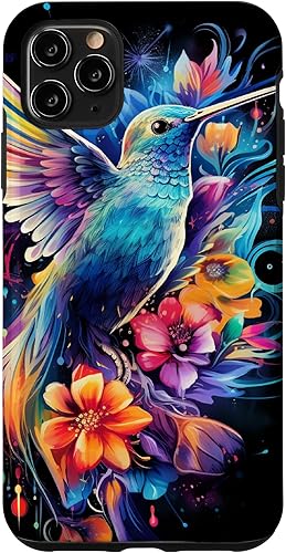 Funda para iPhone 11 Pro Max Cute Hummingbird Humming Bird Lover