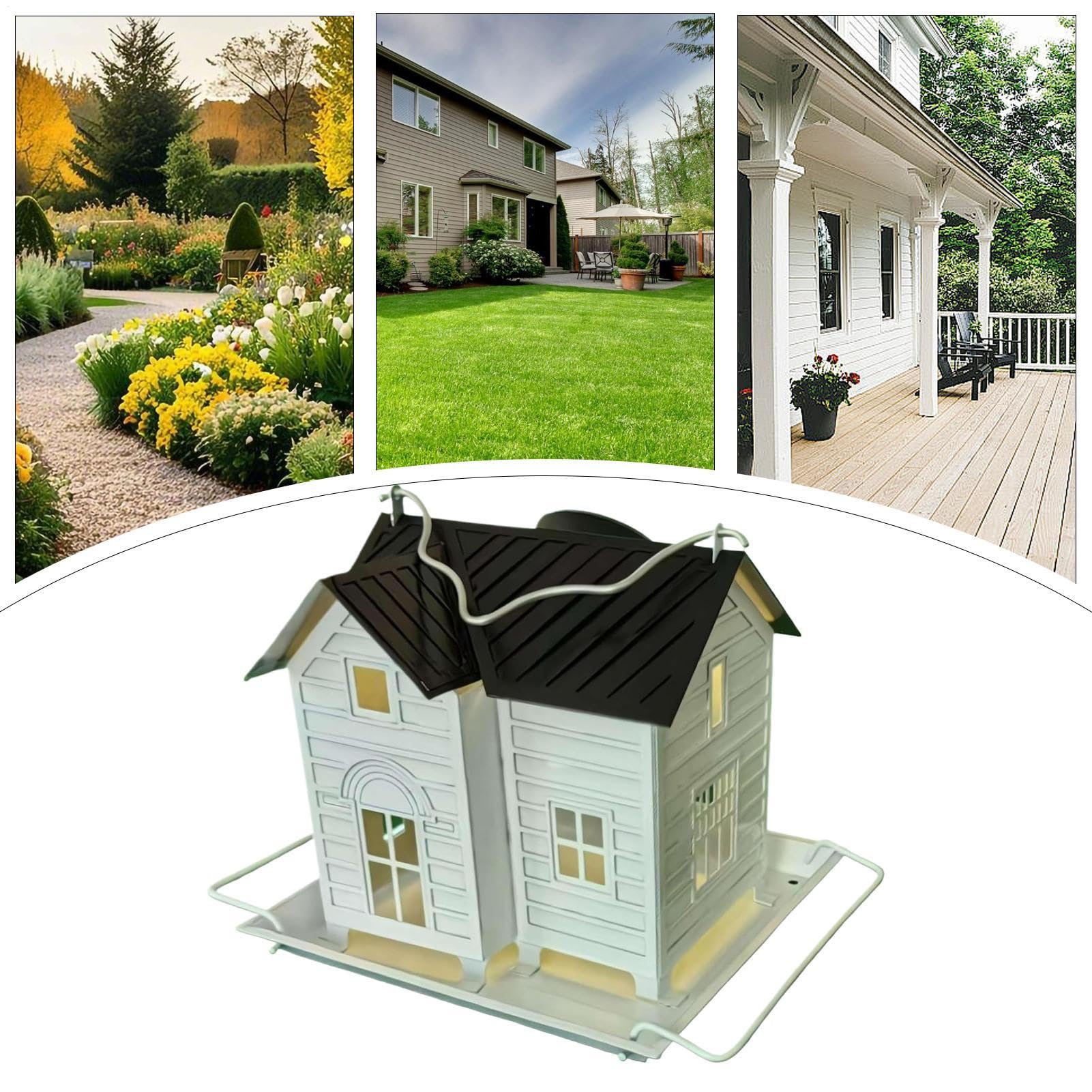 Bird Parrot Feeders | Solar Bird Feeder | Seed Food Container | Lovebird Food Dispenser | Hangable Parakeet Feeding Container for Balcony Lawn Yard