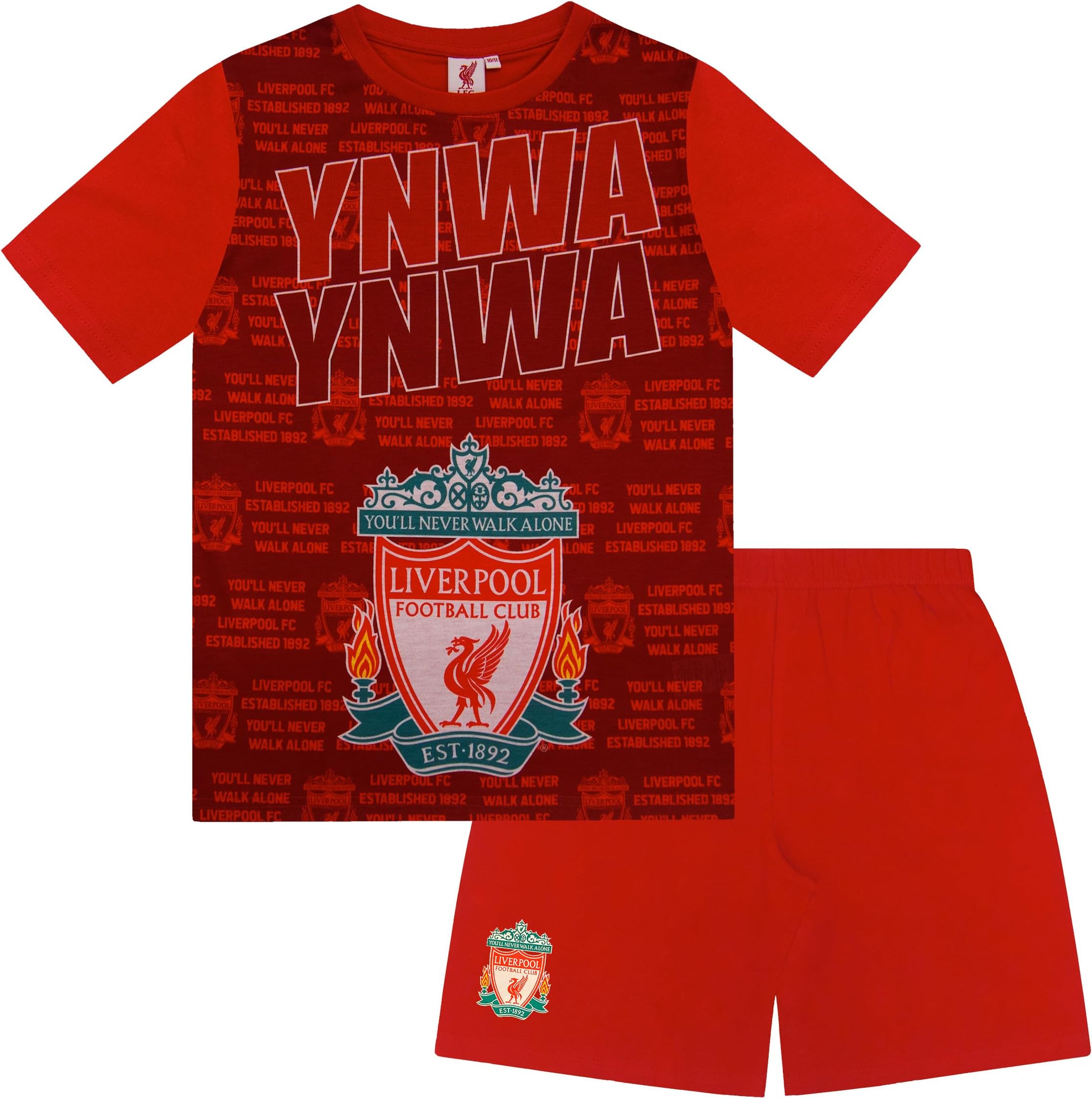 Liverpool FC Boys Pyjamas Short Kids OFFICIAL Football Gift