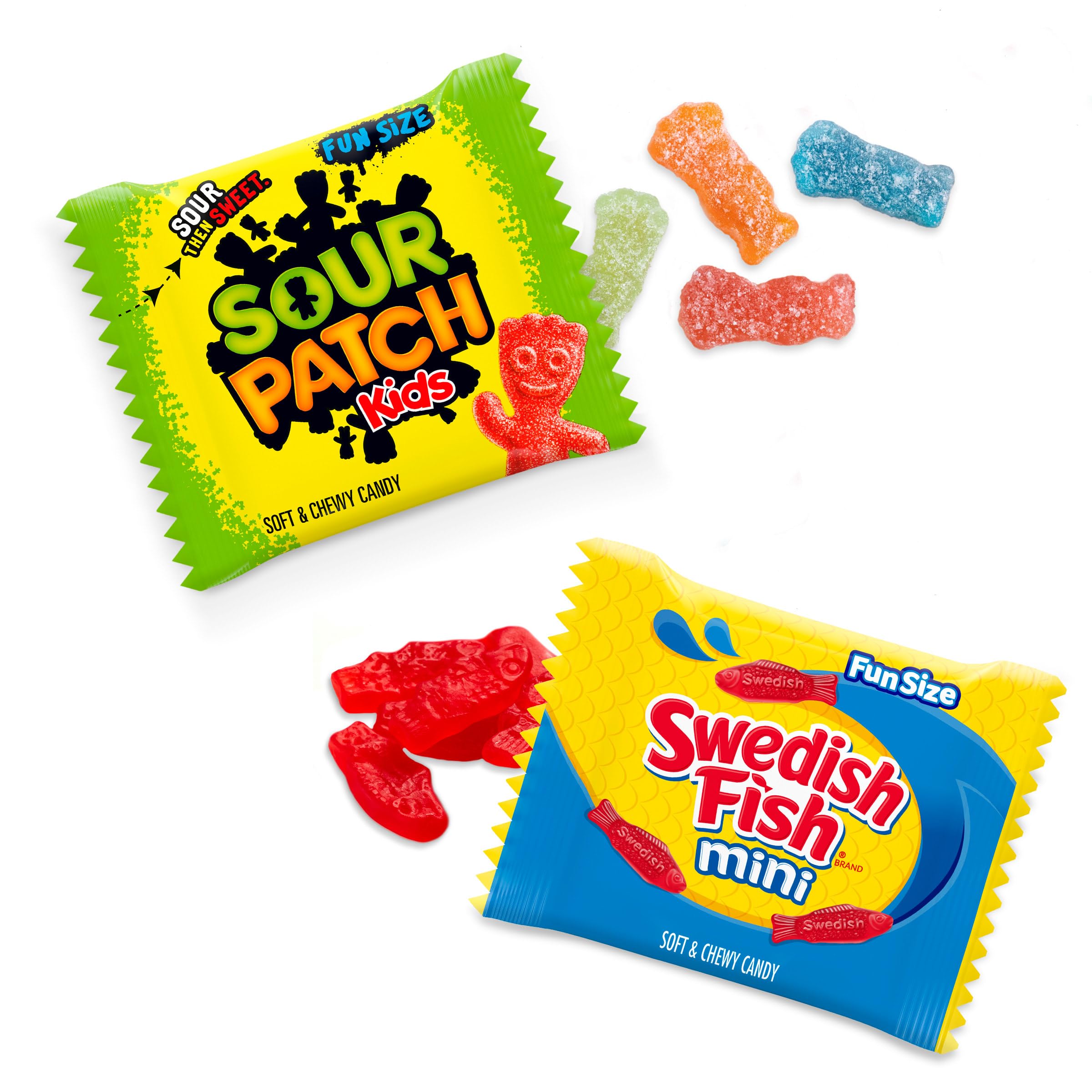 SOUR PATCH KIDS and SWEDISH FISH Mini Soft & Chewy Easter Candy Variety Pack, Bulk Candy, 50 Snack Packs - 4