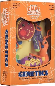 GIANTmicrobes Genetics Themed Gift Box   Learn About Genetics with This 5-Piece Box Set of Plush Key Chains, Educational Gift for Friends, Students, Educators, Geneticists, Doctors and Ancestry Fans