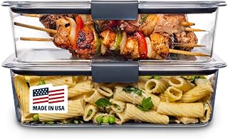 Rubbermaid Brilliance BPA-Free Airtight Food Storage Containers Set of 2 (9.6 Cup)