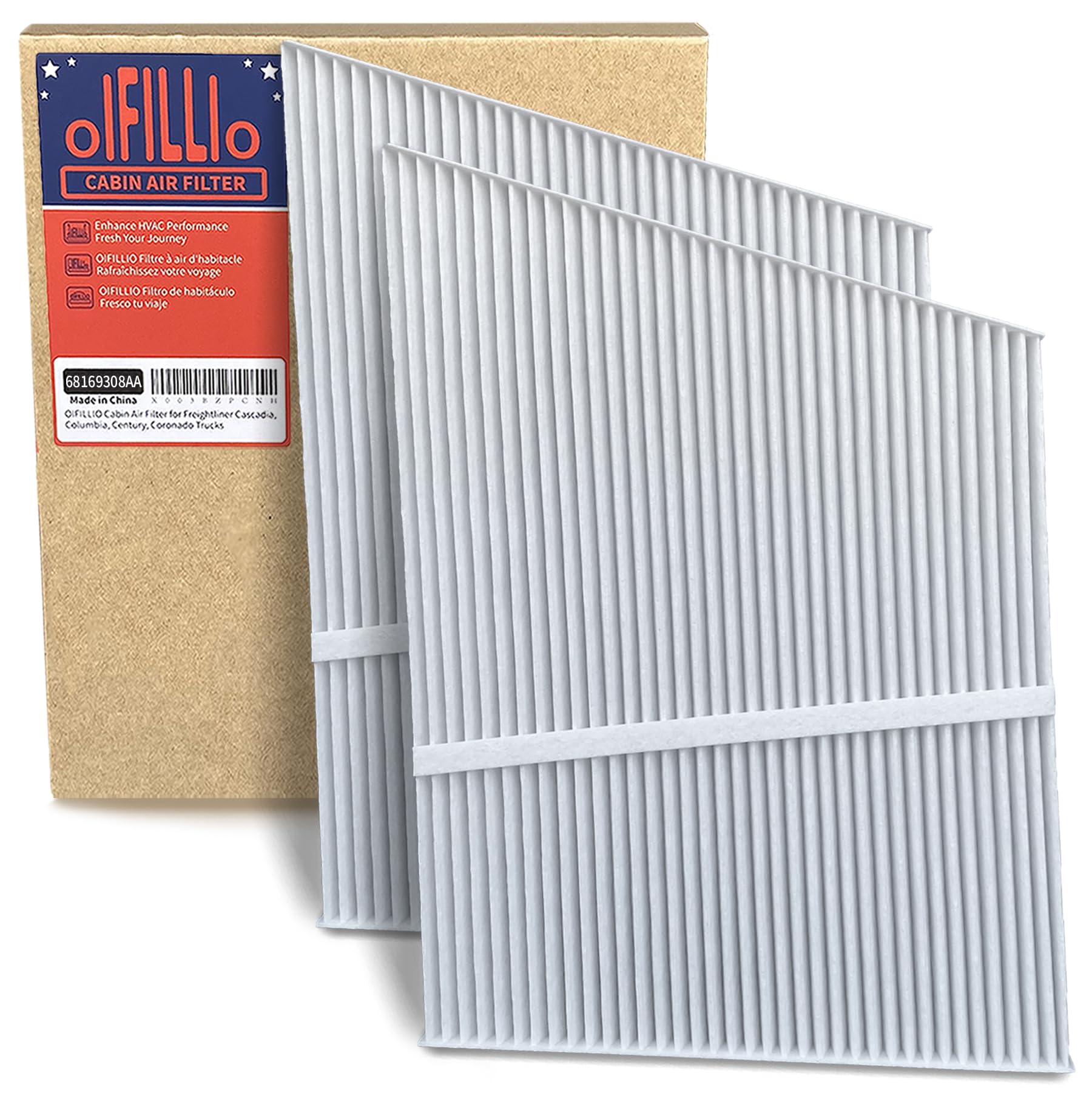 OIFILLIO Cabin Air Filter for Ram ProMaster 1500, ProMaster 2500, ProMaster 3500 2014 2015 2016 2017 2018 2019 2020 2021 2022 2023 Replace 68169308AA,