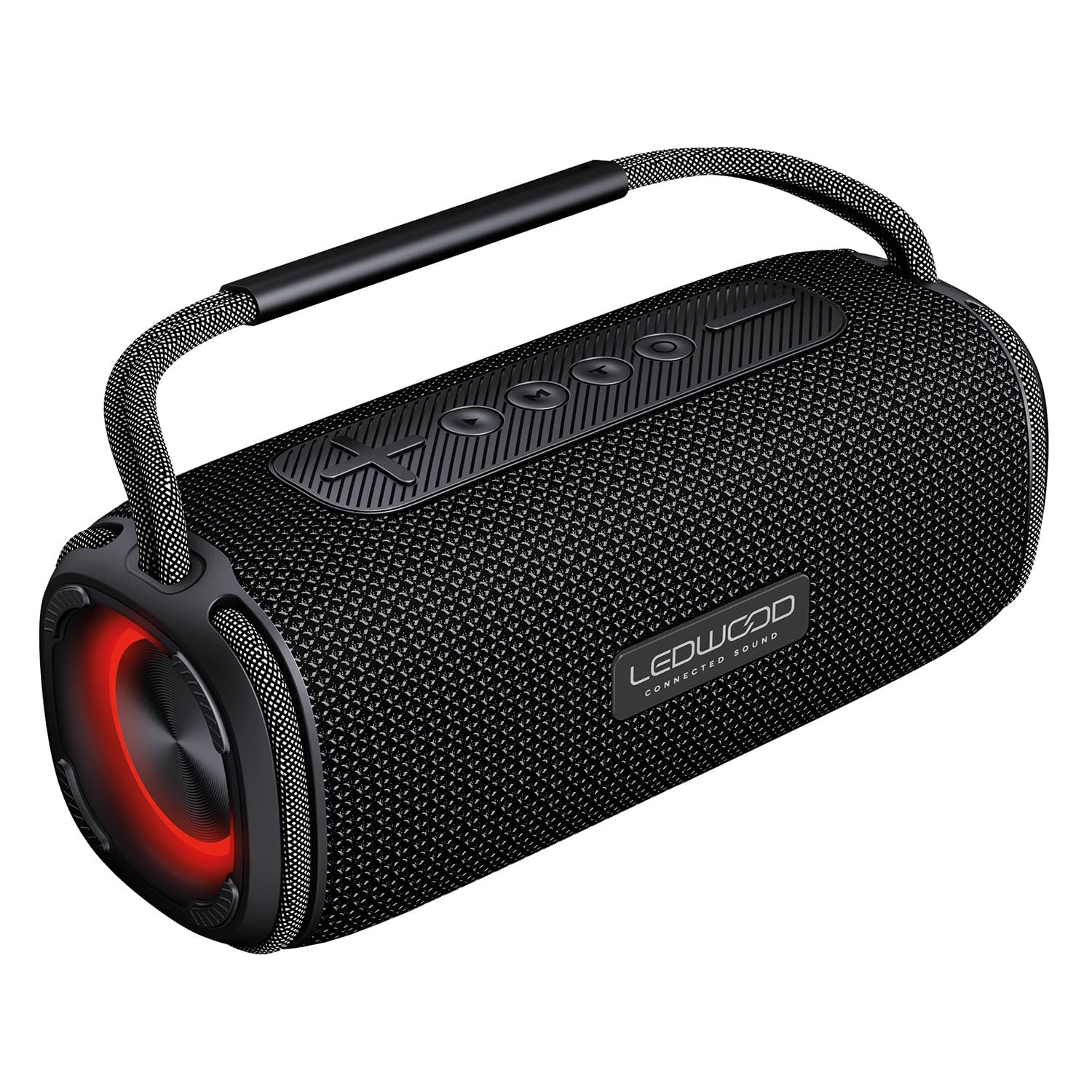 Enceinte Autonome Ledwood XTR160 Black, 200W, Effet LED, Bluetooth, Fonction TWS, Protection IPX6, Entrée USB, SD - 20W RMS
