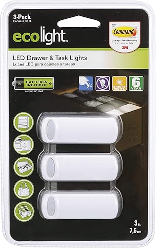 Miniatura 5 de BO1064-WHG-03LF1-E - Luces LED a pilas (paquete de 3) de 3 pulgadas