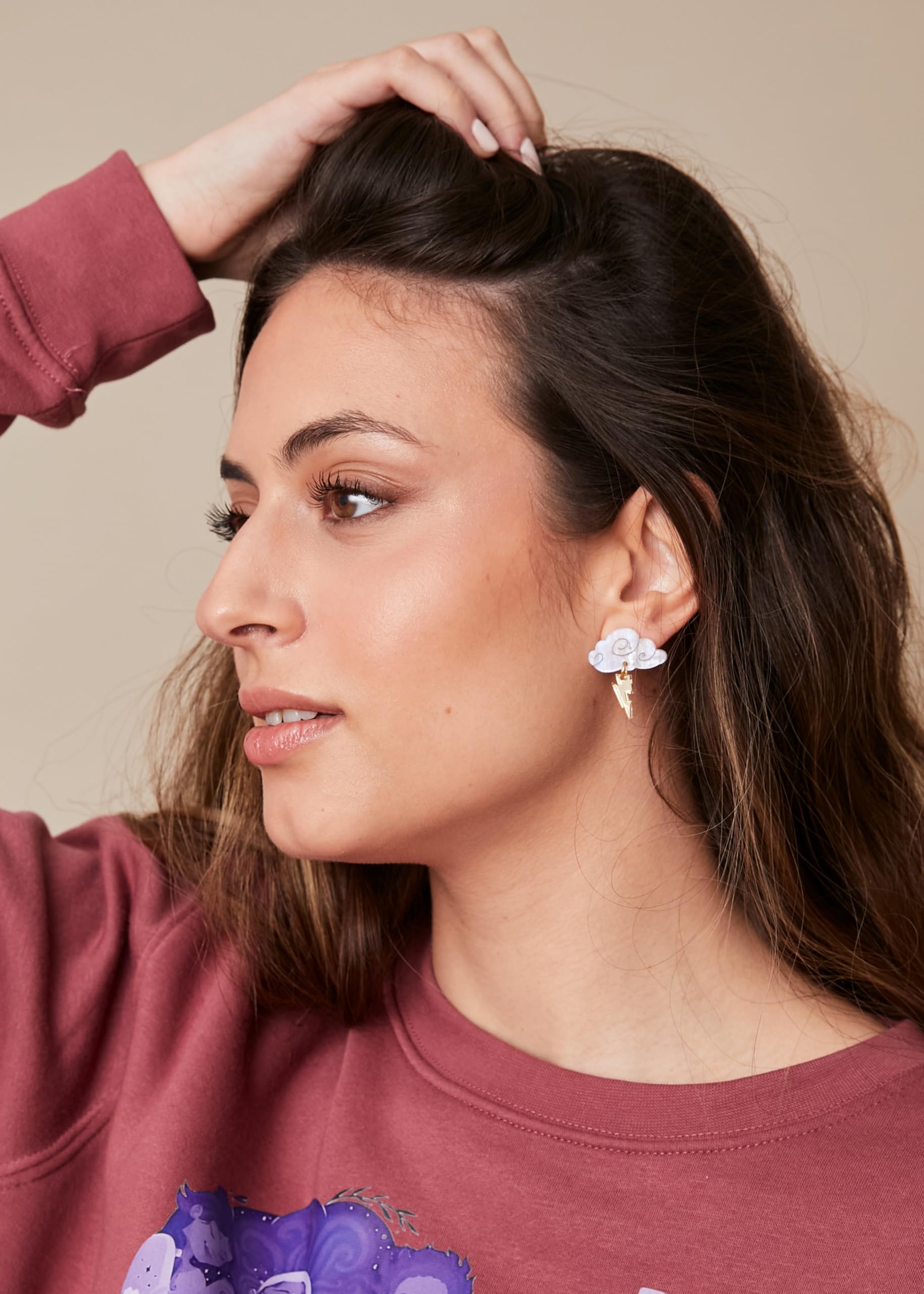 Soul | Pendientes Rayo Hércules Mujer de Acero y Metacrilato Pequeños Regalo