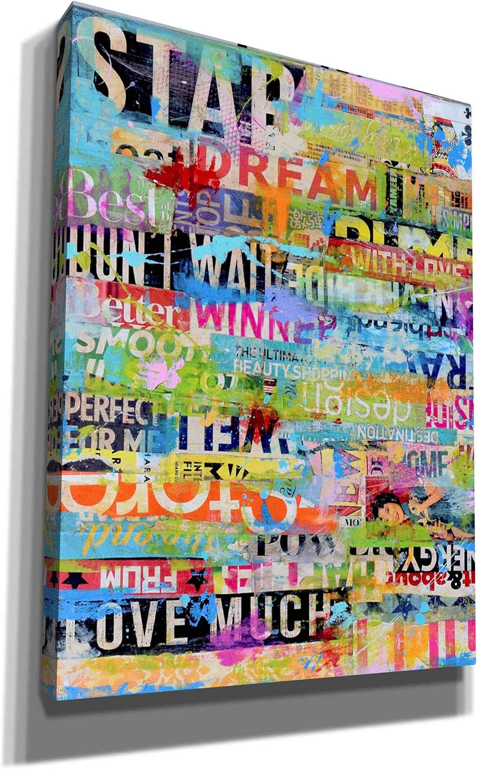 Epic Graffiti 'Metro Mix 33 I' by Erin Ashley Canvas Wall Art, 12"x16"