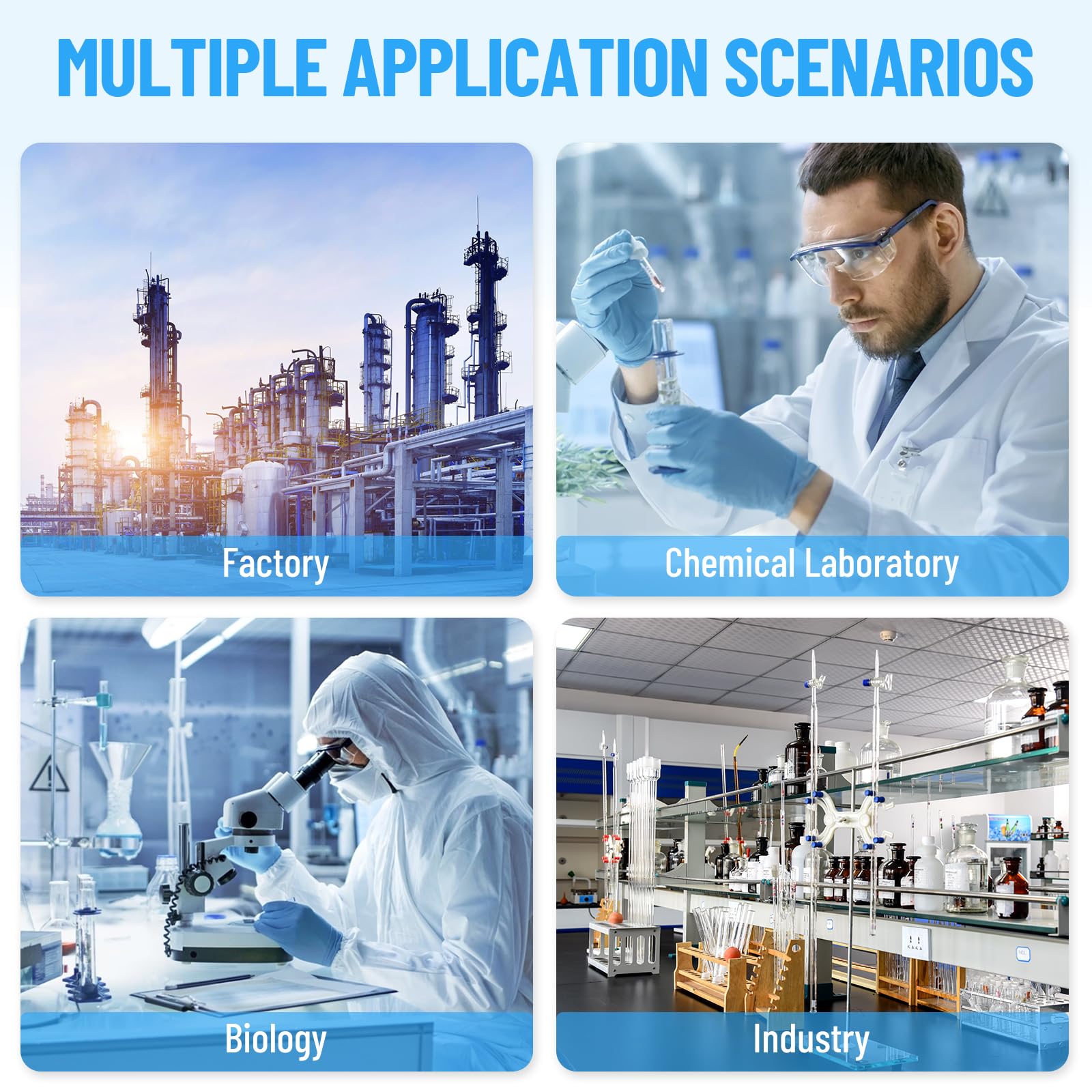 Confezione da 500 provette da 1,5 ml, per microcentrifuga, tubi conici con tappo a vite sicuro per applicazioni di laboratorio e industriali, a prova di perdite, autoclavabile