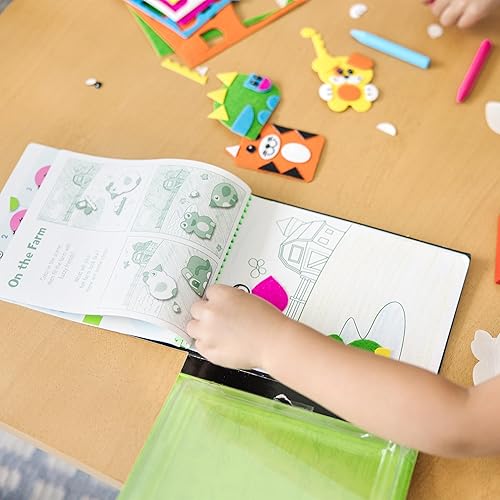 Miniatura 8 de Melissa  Doug On The Go Amigos de fieltro Juego de actividades de artesanía con fieltro de 188 pegatinas