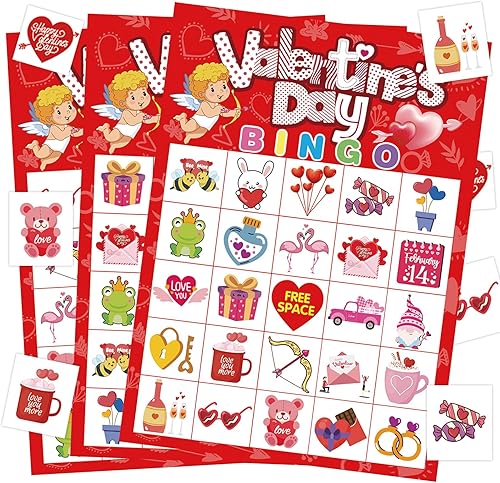 Miniatura 20 de Juego de bingo de Navidad para niños, niñas y adultos, 24 jugadores, tarjetas de bingo de Navidad, suministros de fiesta de Navidad, divertido juego