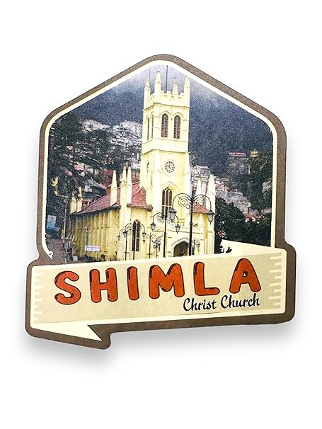 Shimla Souvenir Wooden Fridge Door Magnet Door Magnet Pack of 1 (Multicolor)