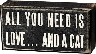 Primitives by Kathy Rustic Décor Box Sign, 5" x 2.50", Neutral