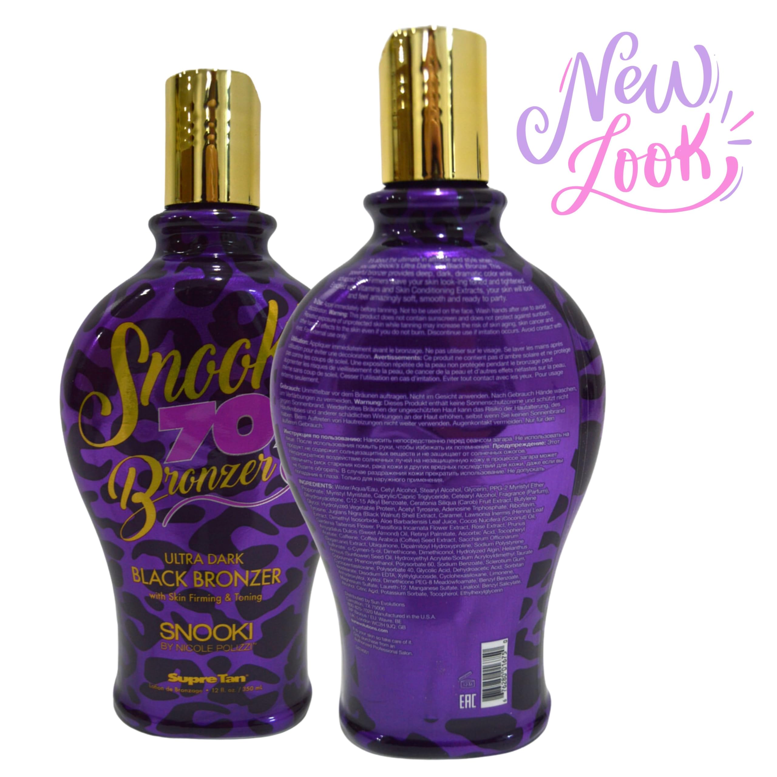 Supre Snooki Ultra Dark 70X Black Bronzer Tanning Lotion