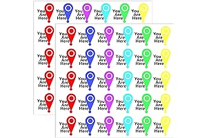 Vinyl You Are Here Stickers - Small 60 Pack