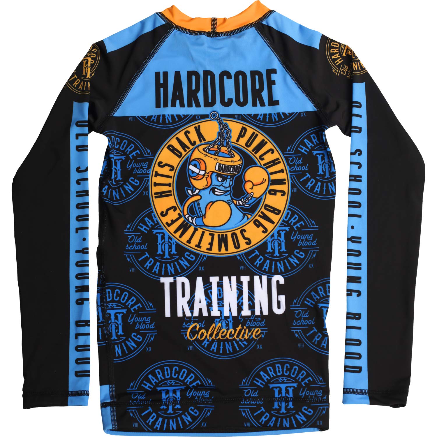 Hardcore Training Punching Bag Kids Rash Guard Camisa de Compresión Manga Larga Ninos BJJ MMA Fitness Workout Ropa Deportiva