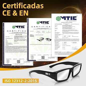 Solar Eclipse Glasses ISO 12312-2 Approved Plastic Frame Pack 3