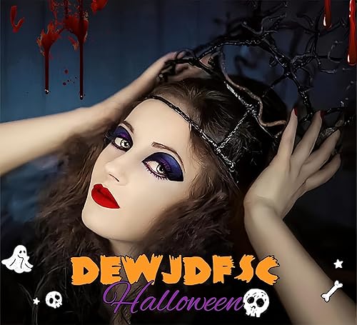 Miniatura 7 de 24 uñas postizas de ataúd para Halloween, uñas largas y bonitas, acrílicas, color rosa, con pegamento, diseño de telaraña, diseño de amor, uñas