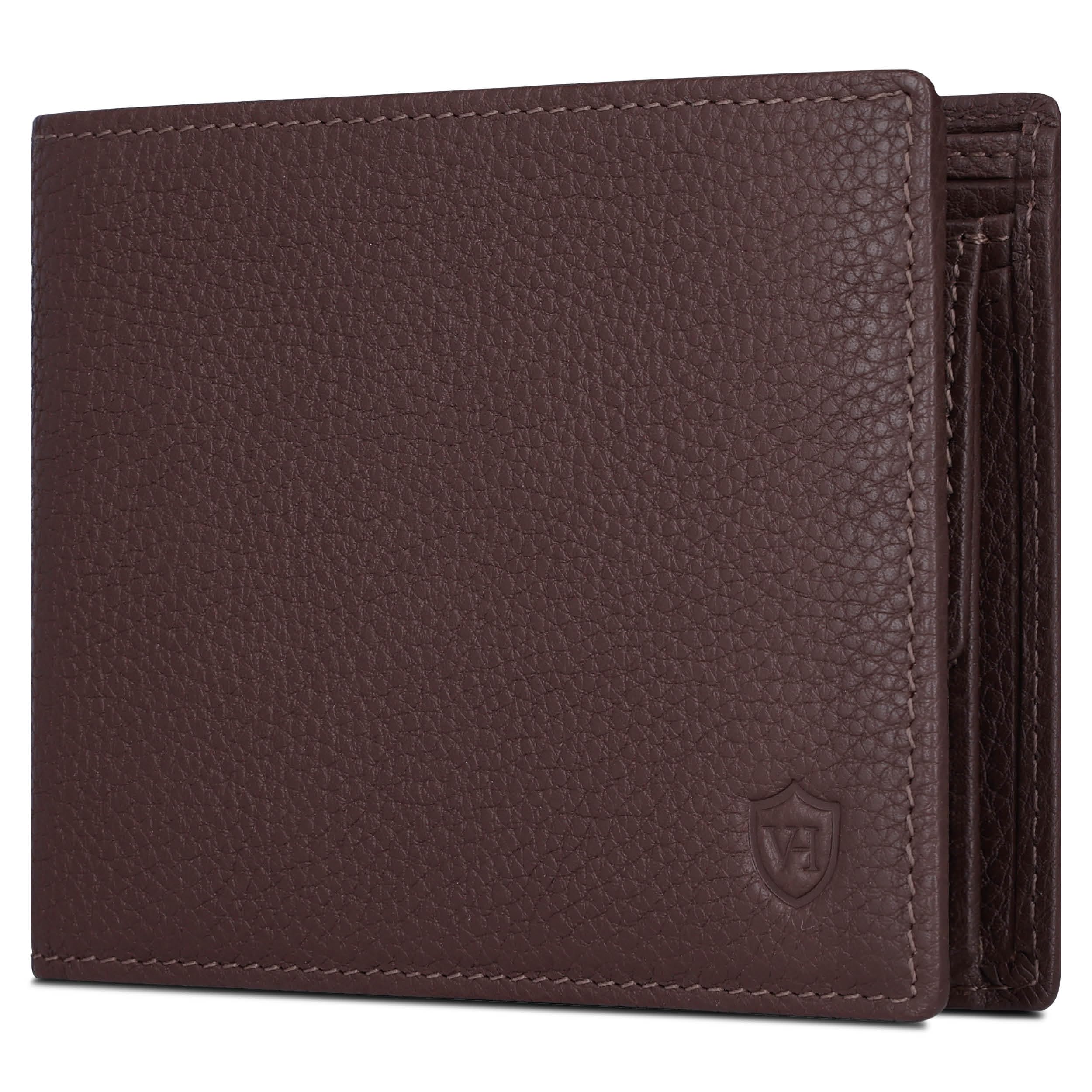 VON HEESEN Leder Geldbörse RFID Schutz I Echtleder Geldbeutel für Damen & Herren I Portemonnaie Brieftasche Wallet Portmonee