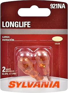 SYLVANIA 921NA Natural Amber Long Life Miniature Bulb, (Contains 2 Bulbs)