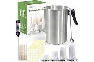Ultimate Candle Making Kit: JBEIY Candle Pot Melting Pot, Pouring Pot with Thermometer