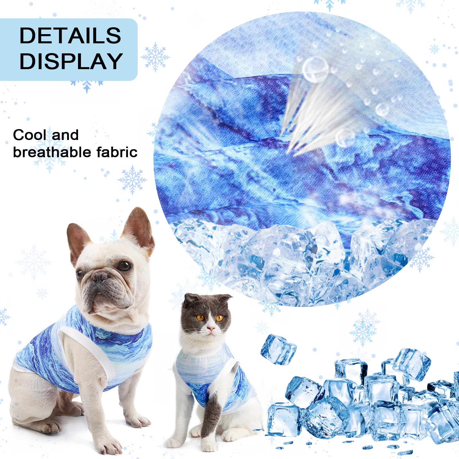TYXHXTF Cappotto per cani,Gilet di per Cani, Gilet di Raffreddamento per Cani Traspirante Cane Leggera Refrigerante per Attività Esterne