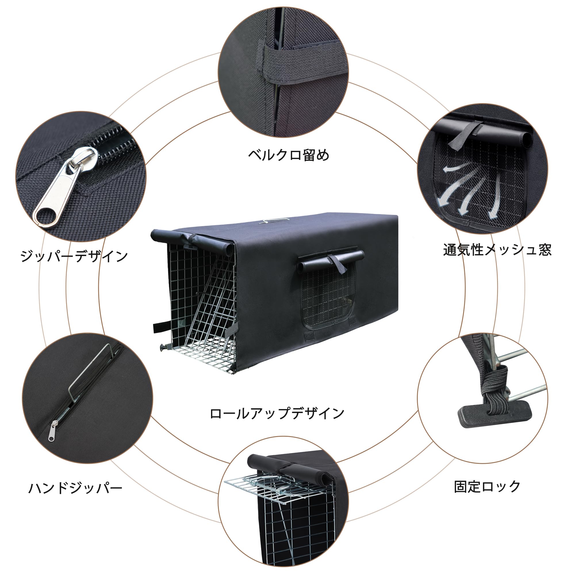 Amazon.co.jp: 捕獲器(カバー付き) 猫 捕獲器 81.3×25.4×30.5 cm
