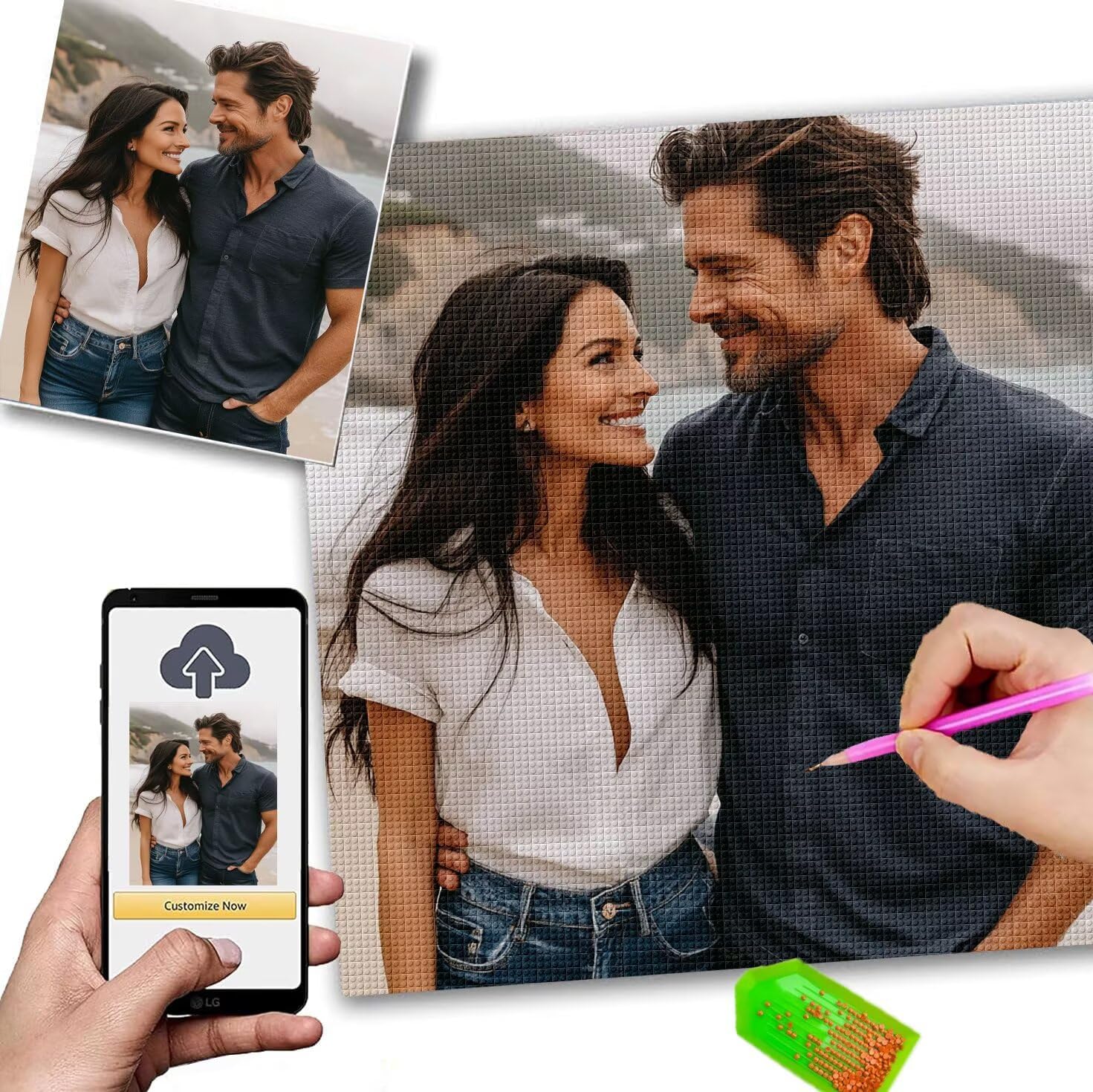 Diamond Painting Personalizzato 50x70cm 5D Diamond Painting Kit Completo,Quadro Personalizzato Con Foto,Quadri Con Perline Diamantini Crystal Art,Kit Pittura Diamante Adulti,Idee Regalo Donna w 125 – idea regalo inter Diamond Painting Personalizzato 50x70cm 5D Diamond Painting Kit Completo,Quadro Personalizzato Con Foto,Quadri Con Perline Diamantini Crystal Art,Kit Pittura Diamante Adulti,Idee Regalo Donna w 125 – idea regalo inter