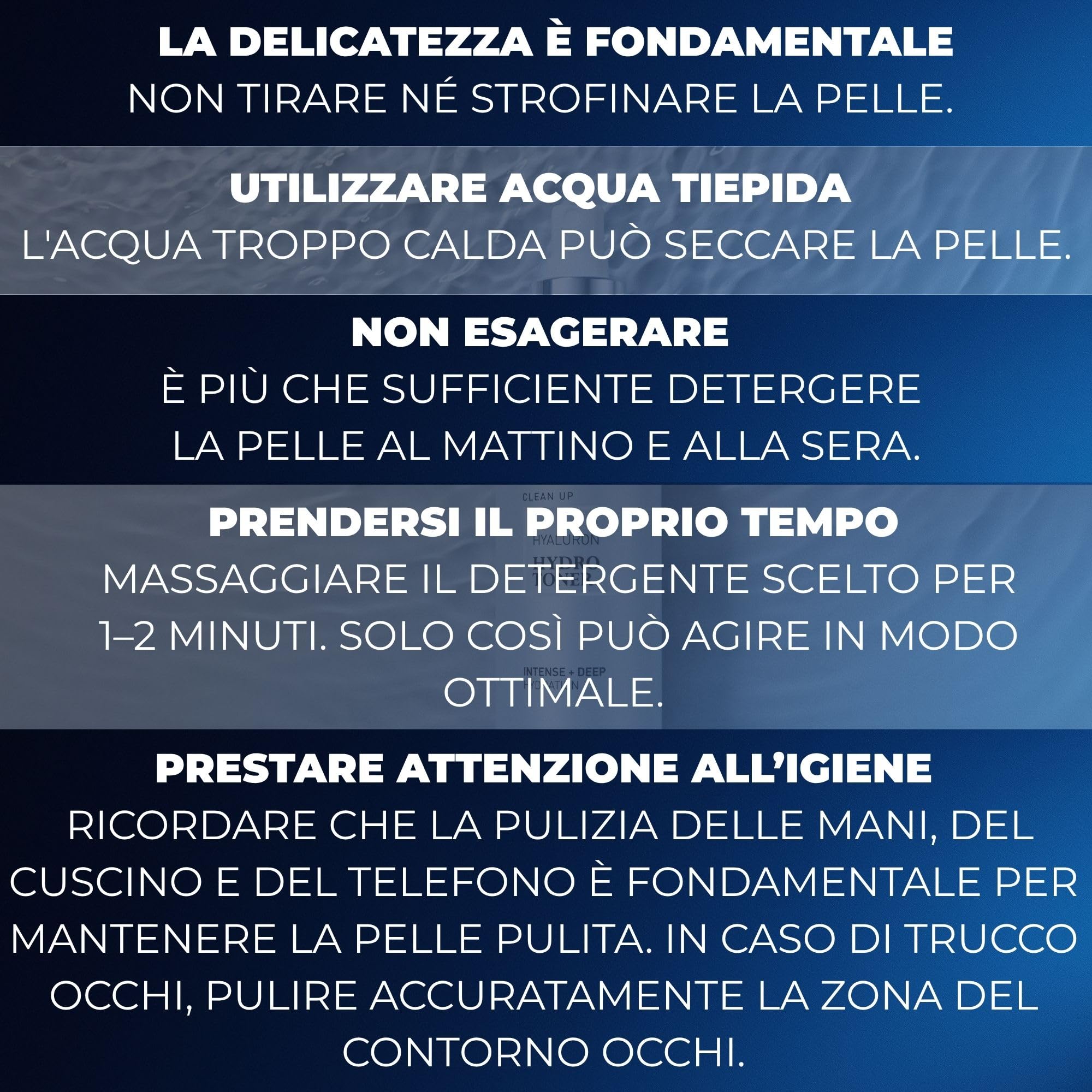 Afrodita Professional Clean Up Fluffy Cleansing Mousse detergente delicato viso pelle sensibile con acido ialuronico e provitamina B5, vegano, 200 ml