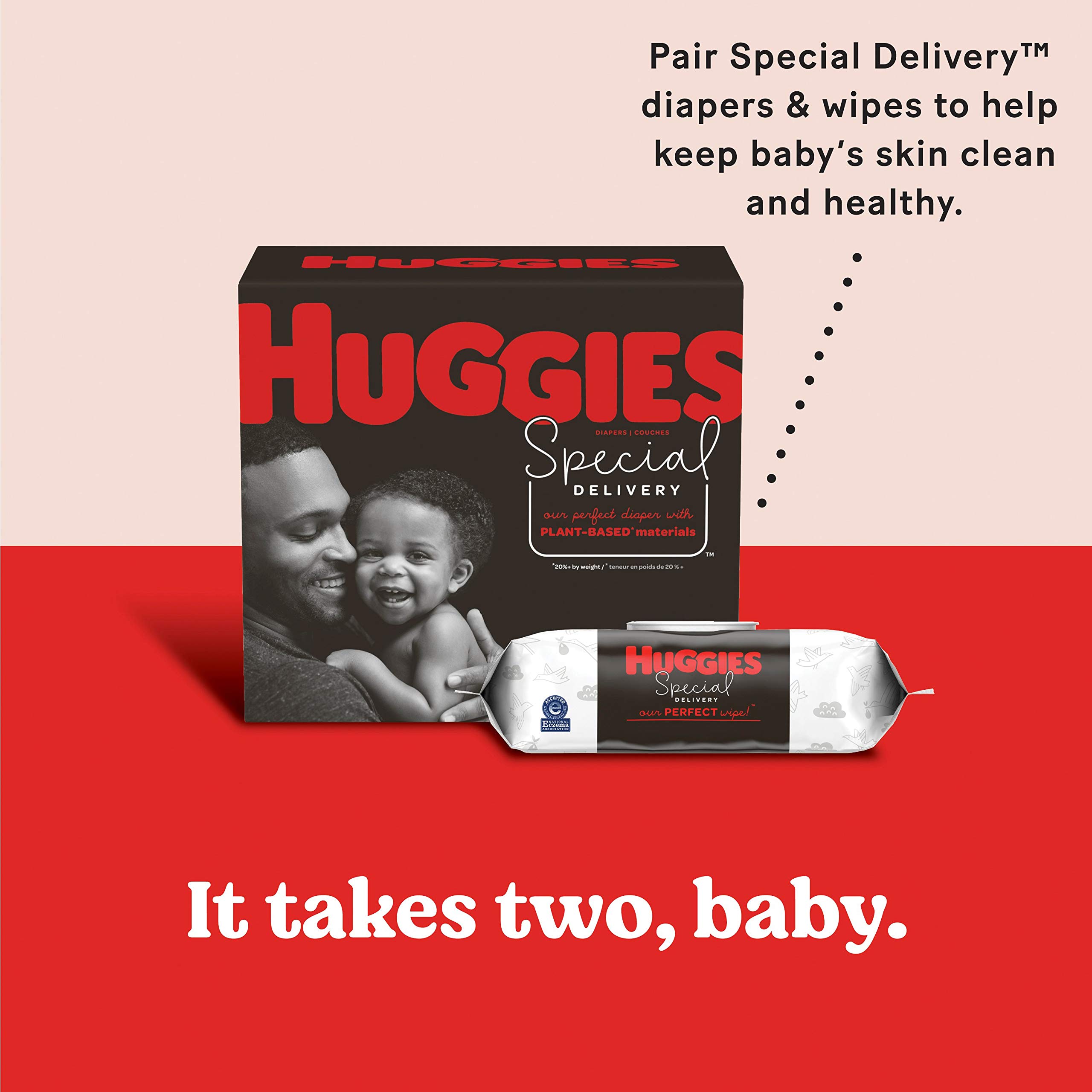Hypoallergenic Baby Diapers Size 4, 140 Ct, Huggies Special Delivery