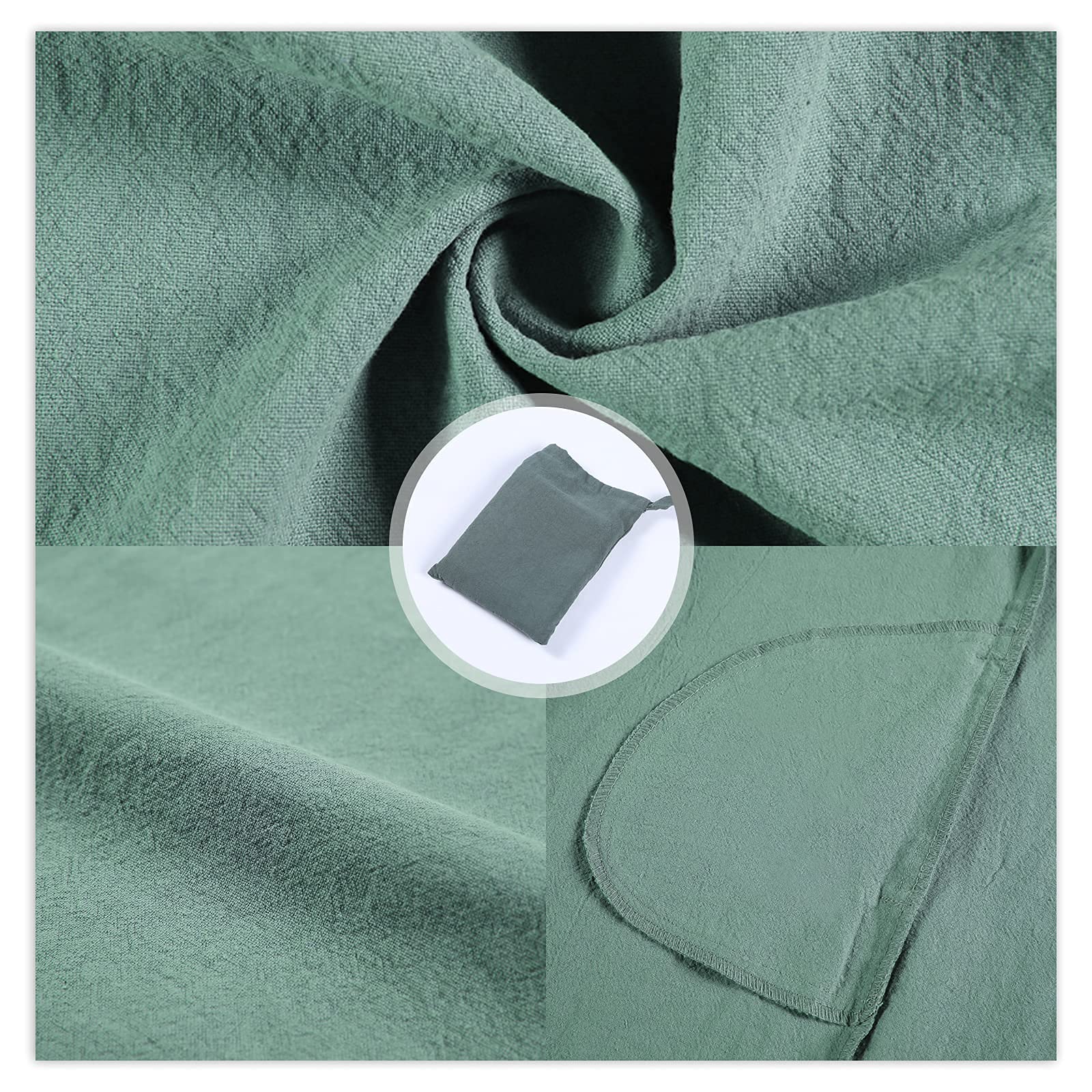 Grembiuli Stile Giapponese, Grembiule Lino Di Cotone, Grembiule Con Tasche, Grembiule Con Cinturino a Forma Di X, Ideale Per Cucinare e Barbecue, Giardinaggio, Tempo Libero,ecc