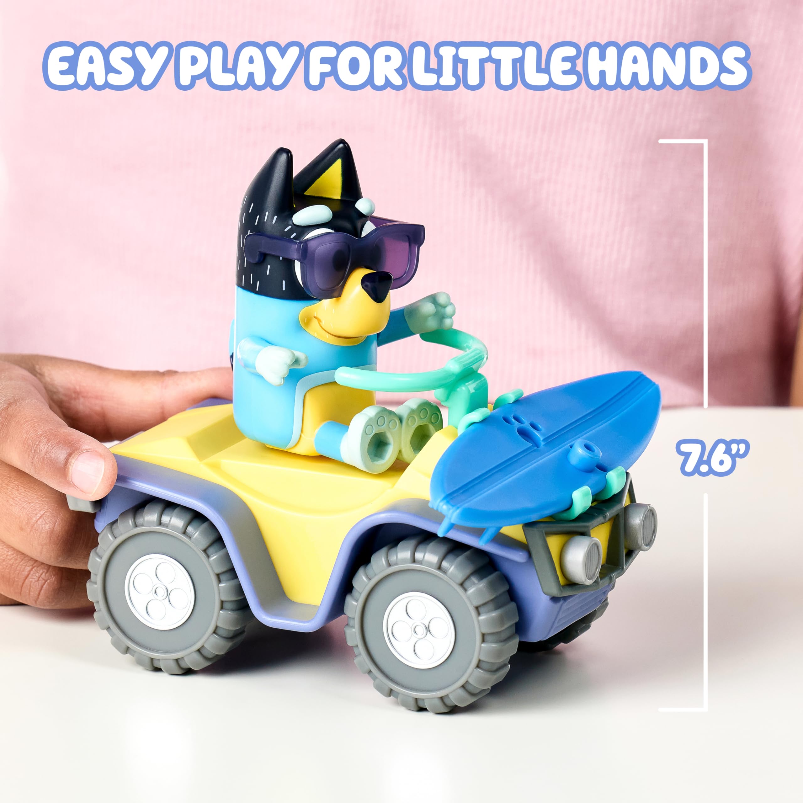 RFフィギュア サーフボード付き Amazon.co.jp: Bluey Bandit サーフビーチおもちゃセット 3インチ